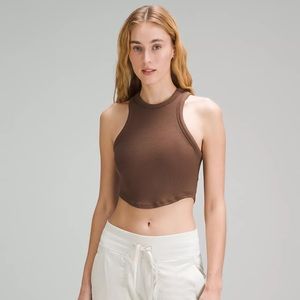 Lululemon hold tight cropped tank size 8 in Java